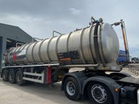 USED 2014 14 CROSSLAND TANKER TRAILER CROSSLAND 30,000 LITRE STAINLESS STEEL  ADR VACUUM / PRESSURE TANKER 