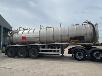 2014 CROSSLAND TANKER TRAILER CROSSLAND 30,000 LITRE STAINLESS STEEL ADR VACUUM / PRESSURE TANKER £59995.00