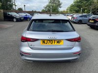 USED 2020 70 AUDI A3 SPORTBACK 1.5 TFSI 35 TECHNIK FIVE DOOR 150 BHP + SAT NAV + PARKING SENSORS 