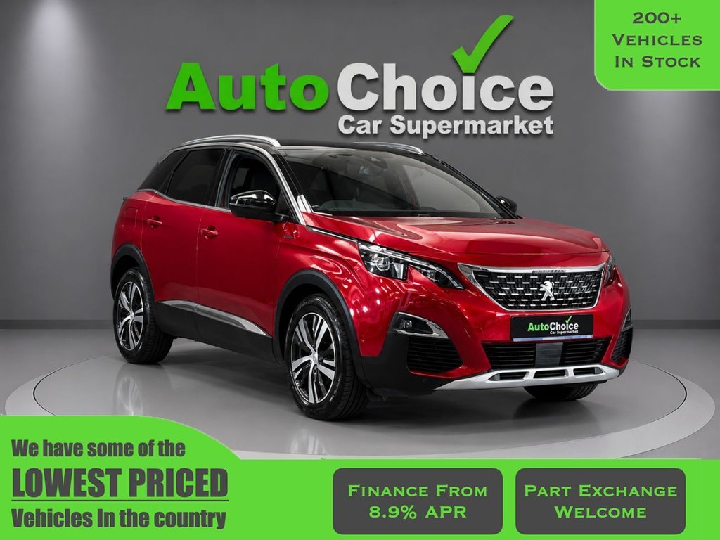 Red 2018 Peugeot 3008 Estate Front-wheel drive Automatic