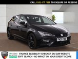 USED 2020 20 SEAT LEON 2.0 TDI FR Black Edition Hatchback 5dr Diesel DSG Euro 6 (s/s) (150 ps) HISTORY+SUNROOF+NAV+DIGI DASH