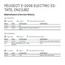 USED 2023 23 PEUGEOT E-2008 50kWh Active Premium + SUV 5dr Electric Auto (7kW Charger) (136 ps) 1 OWNER FROM NEW, FULL DEALER HIST