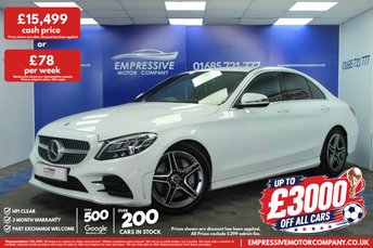 2019 MERCEDES-BENZ C CLASS 2.0 C300d AMG Line Saloon 4dr Diesel G-Tronic+ Euro 6 (s/s) (245 ps) &pound;15499.00