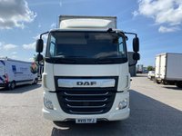 USED 2019 19 DAF CF 18T CURTAIN SIDEr SLEEPER CAB WITH TUCK UNDER TAIL LIFT, 28FT BODY 