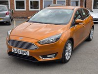 USED 2017 67 FORD FOCUS 1.0T EcoBoost Titanium Hatchback 5dr Petrol Auto Euro 6 (s/s) (125 ps) NAV + REVERSE CAM + FORD HISTORY