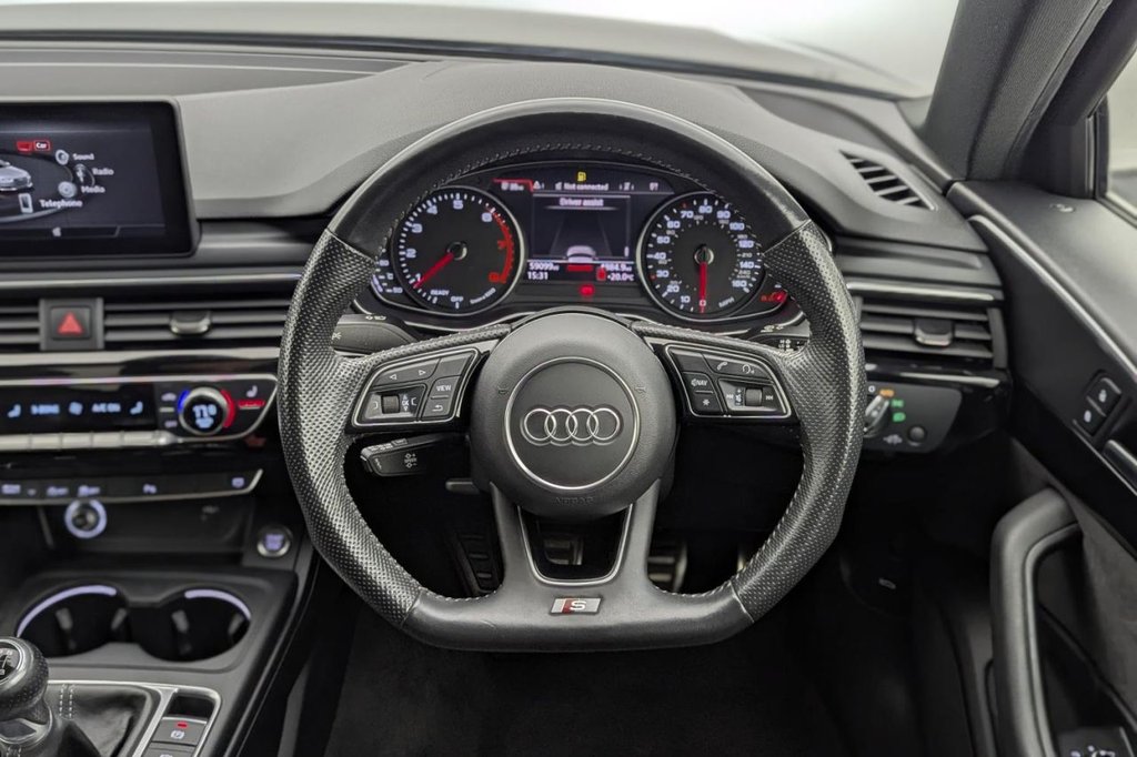 USED 2019 19 AUDI A4 2.0 TFSI 35 Black Edition Saloon 4dr Petrol Manual Euro 6 (s/s) (150 ps) Car Play, Sat Nav, Sensors