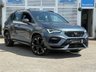 USED 2020 70 SEAT CUPRA ATECA 2.0 TSI SUV 5dr Petrol DSG 4Drive Euro 6 (s/s) (300 ps) Finished in RHODIUM GREY MET with LEATHER ALCANTARA SPORTS TRIM. This high performance compact SUV, known for blending SUV practicality with sports car thrills. In short this Ateca is quick, practical and handles pretty well. Features includes Sat Nav, Virtual Dash, Quad Pipe Exhaust, DAB and Apple Play, B/Tooth, Park Assist, 360 Top View Cameras and more. Dealer serviced at 7794 miles, 18075 miles, 33939 miles, 44656 miles and at 54263 miles.