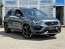 USED 2020 70 SEAT CUPRA ATECA 2.0 TSI SUV 5dr Petrol DSG 4Drive Euro 6 (s/s) (300 ps) Finished in RHODIUM GREY MET with LEATHER ALCANTARA SPORTS TRIM. This high performance compact SUV, known for blending SUV practicality with sports car thrills. In short this Ateca is quick, practical and handles pretty well. Features includes Sat Nav, Virtual Dash, Quad Pipe Exhaust, DAB and Apple Play, B/Tooth, Park Assist, 360 Top View Cameras and more. Dealer serviced at 7794 miles, 18075 miles, 33939 miles, 44656 miles and at 54263 miles.