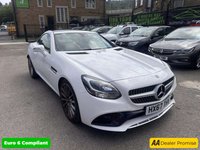 USED 2017 67 MERCEDES-BENZ SLC White SLC250d AMG Line Convertible, 41,500 miles, Euro 6, Automatic, Leather, Electric roof, Cruise Control, Bluetooth, 18in Alloys, A/C. This 2017 Mercedes-Benz SLC250d AMG Line offers a rare combination of style and practicality, having covered only 41,500 miles since new. This convertible model features a 2.1-litre diesel engine and comes with the AMG Line trim, providing a refined driving experience. For your peace of mind, the vehicle includes a 3-month warranty and will be supplied with a fresh 12-month MOT upon purchase. Inside, the cabin is equipped with a Bluetooth interface that supports both hands-free calling and audio