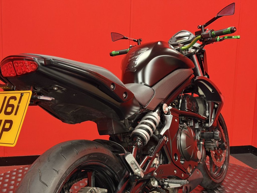 USED 2012 61 KAWASAKI ER-6N TRADE BIKES AT TRADE PRICES AFTERMARKET EXHAUST