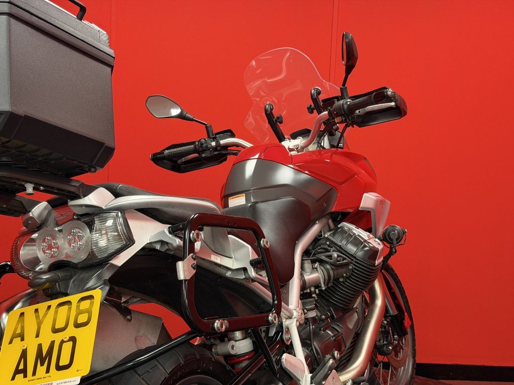 USED 2008 08 MOTO GUZZI STELVIO 1200 TRADE BIKES AT TRADE PRICES TOP BOX - 2 KEYS - HPI CLEAR
