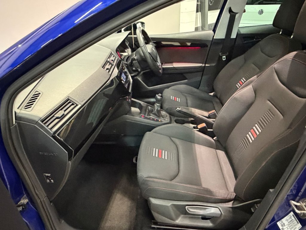 USED 2018 18 SEAT IBIZA 1.0 TSI FR Hatchback 5dr Petrol Manual Euro 6 (s/s) (95 ps) 