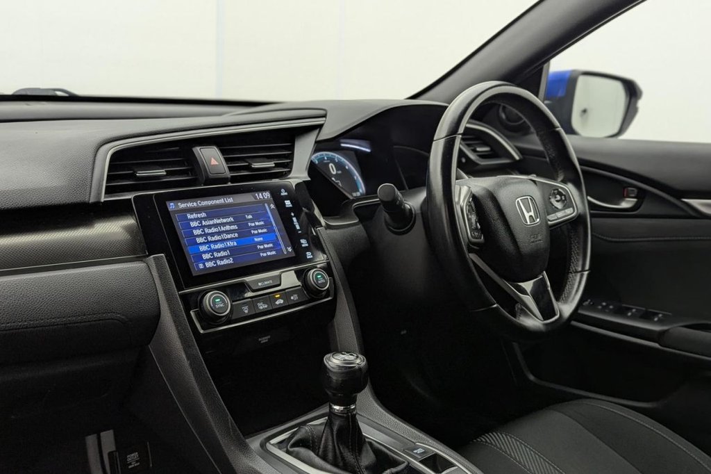 USED 2019 19 HONDA CIVIC 1.0 VTEC Turbo SR Hatchback 5dr Petrol Manual Euro 6 (s/s) (126 ps) Car Play, Sat Nav, Camera