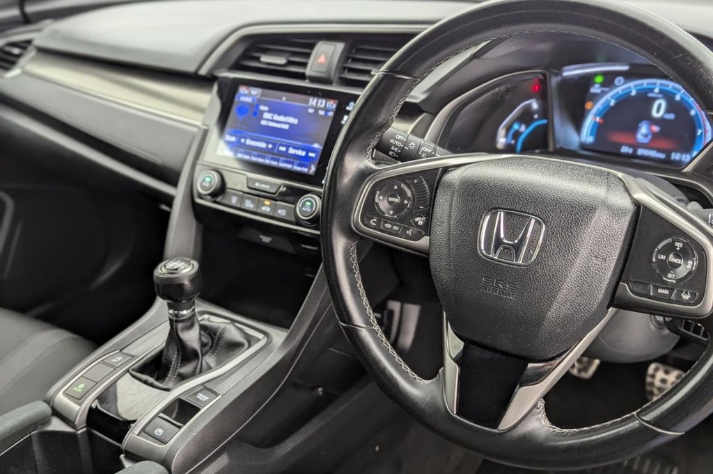 USED 2019 19 HONDA CIVIC 1.0 VTEC Turbo SR Hatchback 5dr Petrol Manual Euro 6 (s/s) (126 ps) Car Play, Sat Nav, Camera