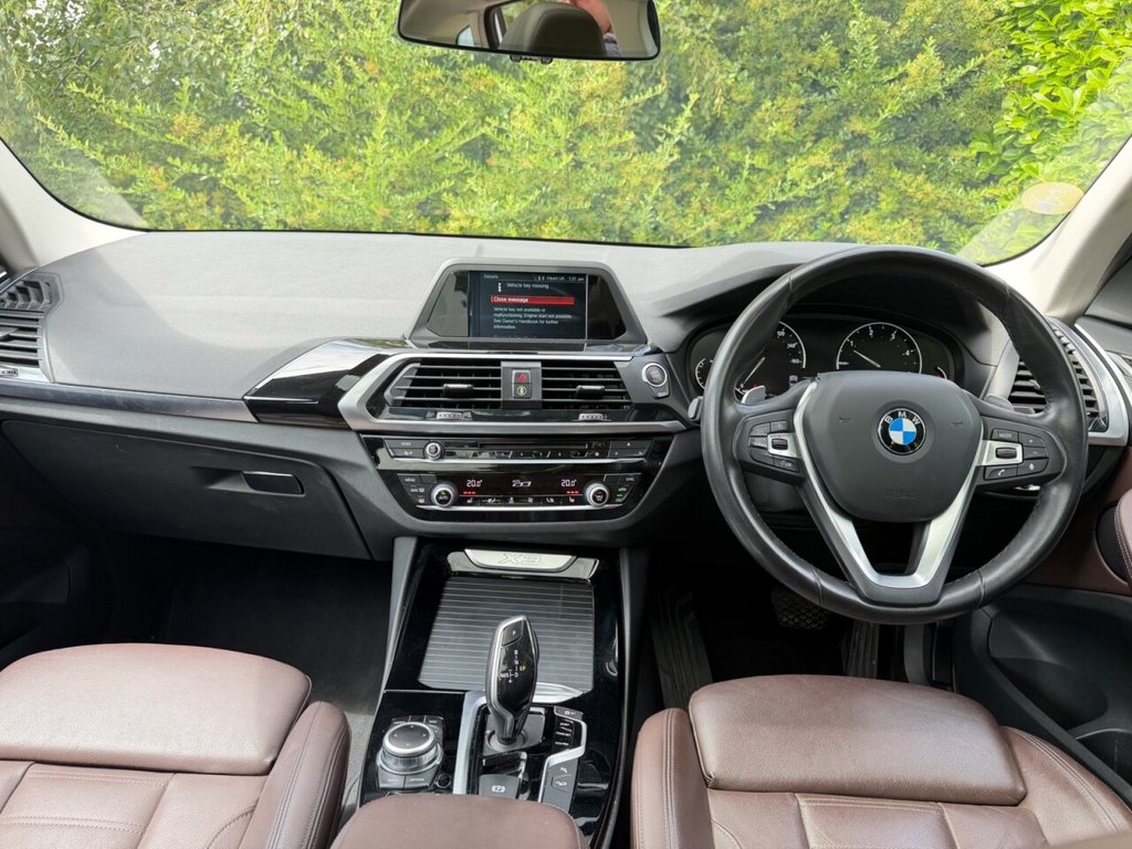 USED 2019 19 BMW X3 2.0 20d SE SUV 5dr Diesel Auto xDrive Euro 6 (s/s) (190 ps) MOCHA HEATED LEATHER, PAN ROOF