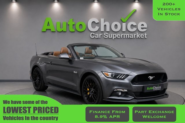 View our Ford Mustang 5.0 V8 GT Convertible 2dr Petrol SelShift Euro 6 (416 bhp) in Blackburn