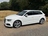 USED 2017 66 AUDI A3 1.4 TFSI CoD S line Sportback 5dr Petrol S Tronic Euro 6 (s/s) (150 ps) 