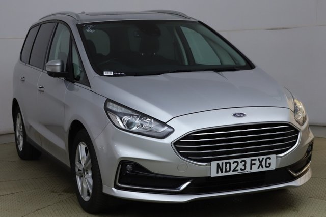 View our Ford Galaxy 2.0 EcoBlue Titanium MPV 5dr Diesel Auto Euro 6 (s/s) (150 ps) Front / Rear Parking Sensors, Ford SYNC3 DAB Navigation System, 17In Alloys, Power Foldable Door Mirrors, Leather Trimmed Steering Wheel