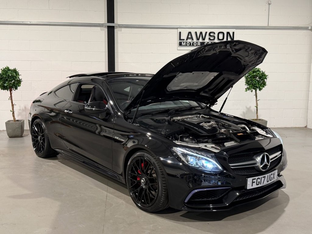 USED 2017 17 MERCEDES-BENZ C CLASS 4.0 C63 V8 BiTurbo AMG S (Premium) Coupe 2dr Petrol SpdS MCT Euro 6 (s/s) (510 ps) 