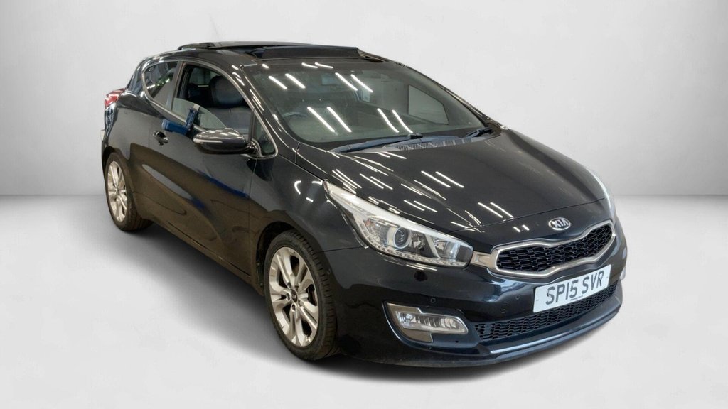 Black 2015 Kia Pro ceed Hatchback Front-wheel drive Manual