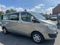 USED 2013 13 FORD TOURNEO CUSTOM 2.2 300 TDCi Limited 9 SEAT MINIBUS 5dr Diesel Manual L2 Euro 5 (155 ps) 1 OWNER JUST 40K FSH (7 SERVICES)  !!!!  FULL CREAM LEATHER !!!!