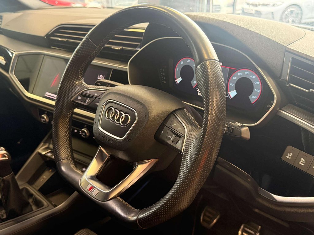 USED 2021 71 AUDI Q3 2.0 Q3 Sportback 35 TDI Black Edition 5dr SH+ REVERSE CAMERA +TURBO BLUE