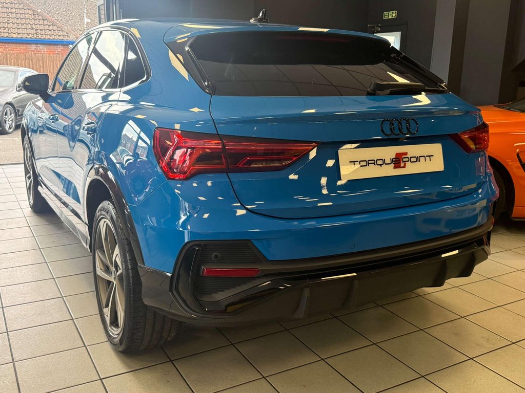 USED 2021 71 AUDI Q3 2.0 Q3 Sportback 35 TDI Black Edition 5dr SH+ REVERSE CAMERA +TURBO BLUE