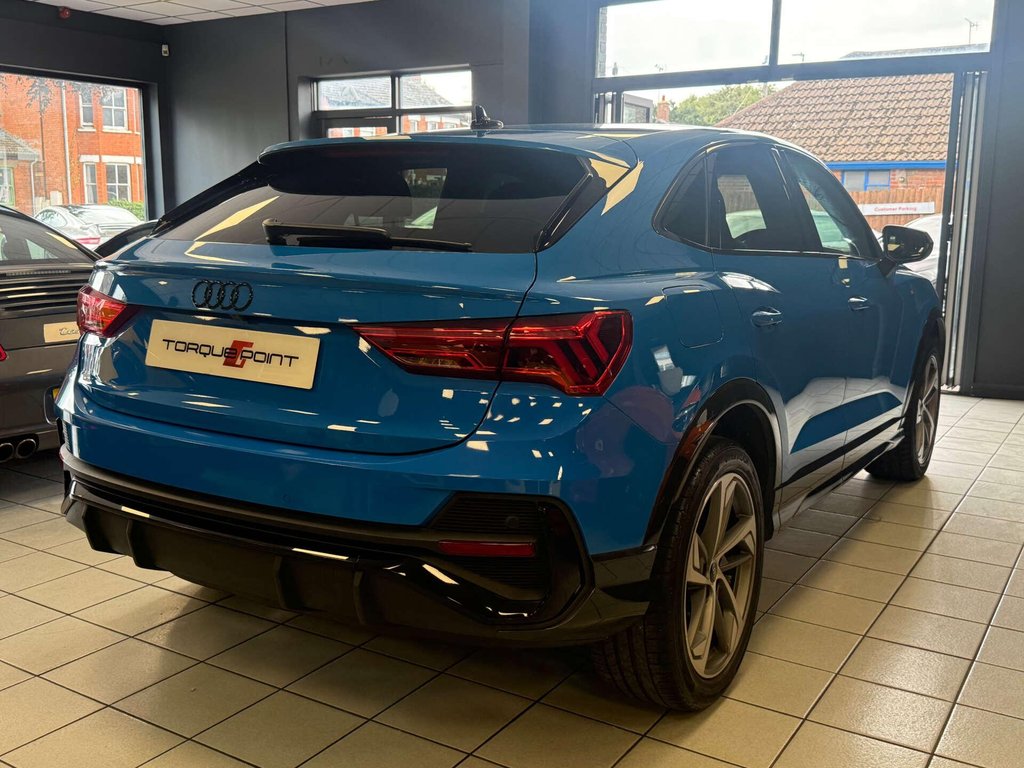 USED 2021 71 AUDI Q3 2.0 Q3 Sportback 35 TDI Black Edition 5dr SH+ REVERSE CAMERA +TURBO BLUE