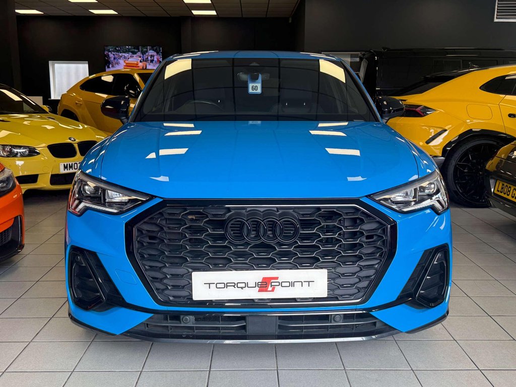 USED 2021 71 AUDI Q3 2.0 Q3 Sportback 35 TDI Black Edition 5dr SH+ REVERSE CAMERA +TURBO BLUE