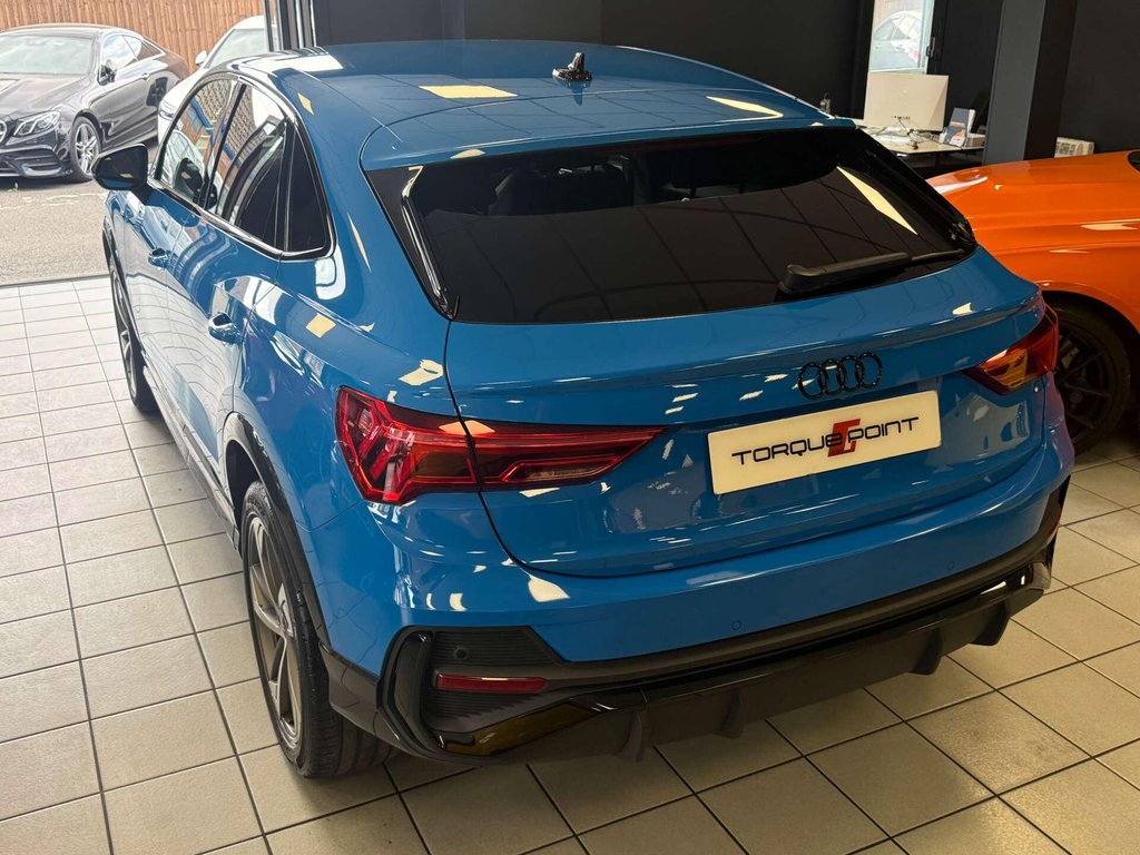 USED 2021 71 AUDI Q3 2.0 Q3 Sportback 35 TDI Black Edition 5dr SH+ REVERSE CAMERA +TURBO BLUE
