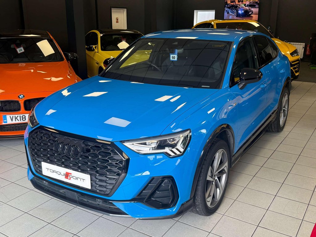 USED 2021 71 AUDI Q3 2.0 Q3 Sportback 35 TDI Black Edition 5dr SH+ REVERSE CAMERA +TURBO BLUE