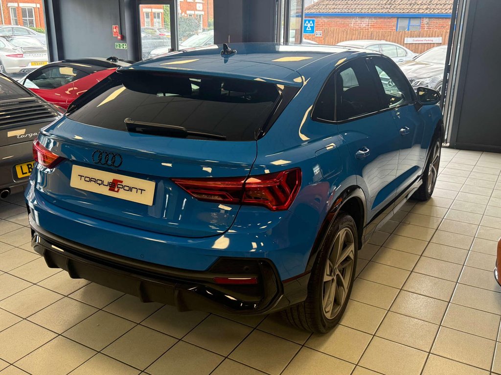 USED 2021 71 AUDI Q3 2.0 Q3 Sportback 35 TDI Black Edition 5dr SH+ REVERSE CAMERA +TURBO BLUE