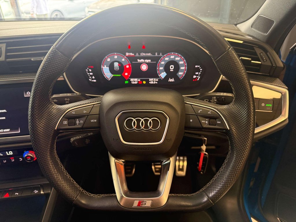USED 2021 71 AUDI Q3 2.0 Q3 Sportback 35 TDI Black Edition 5dr SH+ REVERSE CAMERA +TURBO BLUE