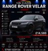 USED 2018 68 LAND ROVER RANGE ROVER VELAR 2.0 D180 R-Dynamic HSE SUV 5dr Diesel Auto 4WD Euro 6 (s/s) (180 ps) 