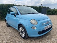 USED 2015 15 FIAT 500 1.2 Lounge Hatchback 3dr Petrol Manual Euro 6 (s/s) (69 bhp) Sunroof. Ulez. Service included!