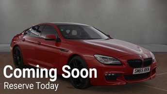 2015 BMW 6 SERIES GRAN COUPE 3.0 640d M Sport Saloon 4dr Diesel Auto Euro 6 (s/s) (313 ps) £11995.00