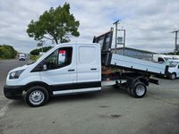 USED 2023 72 FORD TRANSIT 350 LEADER CREW CAB TIPPER PICKUP 59K ULEZ FREE ZONE 