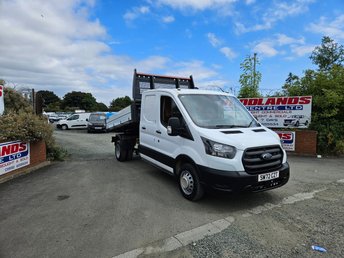 2023 FORD TRANSIT 350 LEADER CREW CAB TIPPER PICKUP 59K ULEZ FREE ZONE £18950.00