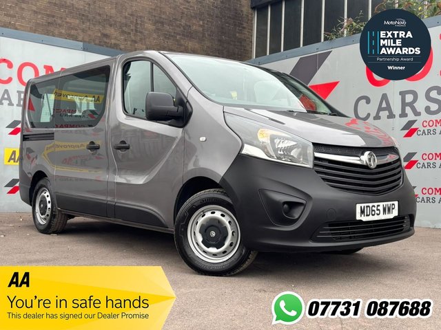 View our Vauxhall Vivaro 1.6 CDTi 2900 Combi Van Double Cab 5dr Diesel Manual L1 H1 Euro 5 (9 Seat) (90 ps)