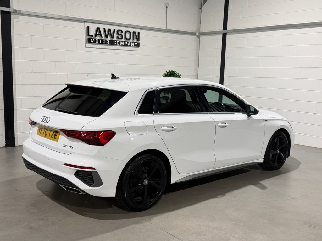 USED 2020 70 AUDI A3 2.0 TDI 30 S line Sportback 5dr Diesel Manual Euro 6 (s/s) (116 ps) 