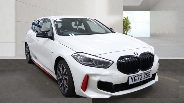 2022 72 BMW 1 SERIES 2.0 128ti (LCP) Hatchback 5dr Petrol Auto Euro 6 (s/s) (265 ps)+BODY STYLING KIT WITH BIGGER SPOILER+2 KEYS+1 OWNER FROM NEW+MEDIA+HISTORY+SPORTS LEATHER SEATS+NAV+PRIVACY GLASS+PARK CONTROL+DIGITAL DASH+BLUETOOTH+NAV+BODY KIT+REAR SPOILER+18