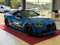 USED 2022 17 BMW M4 3.0 BiTurbo Competition Coupe 2dr Petrol Steptronic M xDrive Euro 6 (s/s) (510 ps) OVER &pound;24000 FACTORY FITTED EXTRAS, ULTIMATE PACK, CARBON BUCKETS SEATS IN BLACK&SILVERSTONE, INDIVIDUAL VOODOO BLUE FACTORY PAINT, FULL M CARBON STYLING KIT, PARK ASSISTANT PLUS, 360 SURROUND VIEW CAMERA,  HEATED STEERING WHEEL, APPLE CARPLAY, UPGRADED CSL STYLE GRILL, YELLOW DRL'S