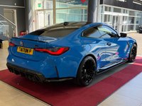 USED 2022 17 BMW M4 3.0 BiTurbo Competition Coupe 2dr Petrol Steptronic M xDrive Euro 6 (s/s) (510 ps) OVER &pound;24000 FACTORY FITTED EXTRAS, ULTIMATE PACK, CARBON BUCKETS SEATS IN BLACK&SILVERSTONE, INDIVIDUAL VOODOO BLUE FACTORY PAINT, FULL M CARBON STYLING KIT, PARK ASSISTANT PLUS, 360 SURROUND VIEW CAMERA,  HEATED STEERING WHEEL, APPLE CARPLAY, UPGRADED CSL STYLE GRILL, YELLOW DRL'S