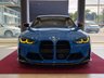 USED 2022 17 BMW M4 3.0 BiTurbo Competition Coupe 2dr Petrol Steptronic M xDrive Euro 6 (s/s) (510 ps) OVER &pound;24000 FACTORY FITTED EXTRAS, ULTIMATE PACK, CARBON BUCKETS SEATS IN BLACK&SILVERSTONE, INDIVIDUAL VOODOO BLUE FACTORY PAINT, FULL M CARBON STYLING KIT, PARK ASSISTANT PLUS, 360 SURROUND VIEW CAMERA,  HEATED STEERING WHEEL, APPLE CARPLAY, UPGRADED CSL STYLE GRILL, YELLOW DRL'S