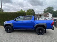USED 2025 25 TOYOTA HILUX GR SPORT II DOUBLE CAB PICK UP 4WD 2.8 D-4D 204BHP AUTO One Company Owner, 8000 Miles, Toyota Warranty Till Febuary 2030! Top Specification GR SPORT 11 Model With All The Desiable Features As Standard! Stunning Looking Pick Up In Nebula Blue
