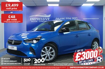 2022 VAUXHALL CORSA 1.2 SE Edition Hatchback 5dr Petrol Manual Euro 6 (75 ps) &pound;9499.00