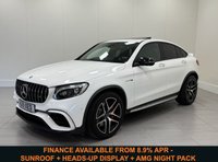 USED 2019 19 MERCEDES-BENZ GLC 4.0 GLC63 V8 BiTurbo AMG S (Premium) Coupe 5dr Petrol SpdS MCT 4MATIC+ Euro 6 (s/s) (510 ps) SUNROOF + HEADS-UP DISPLAY + AMG NIGHT PACK + SIDE STEPS