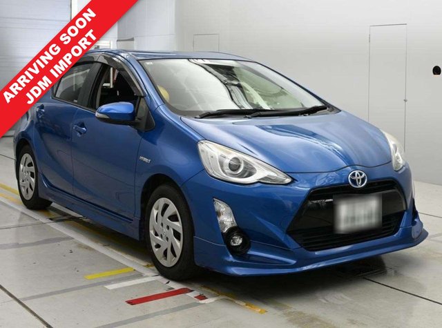 View our Toyota Aqua 1.5 Automatic Hybrid Petrol JDM IMPORT Blue 5dr