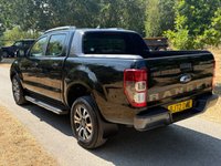 USED 2022 72 FORD RANGER 2.0 EcoBlue Wildtrak Pickup Double Cab 4dr Diesel Auto 4WD Euro 6 (s/s) (213 ps) ONE OWNER - BLACK - AUTO - FSH