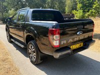 USED 2022 72 FORD RANGER 2.0 EcoBlue Wildtrak Pickup Double Cab 4dr Diesel Auto 4WD Euro 6 (s/s) (213 ps) ONE OWNER - BLACK - AUTO - FSH